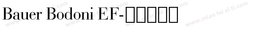 Bauer Bodoni EF字体转换